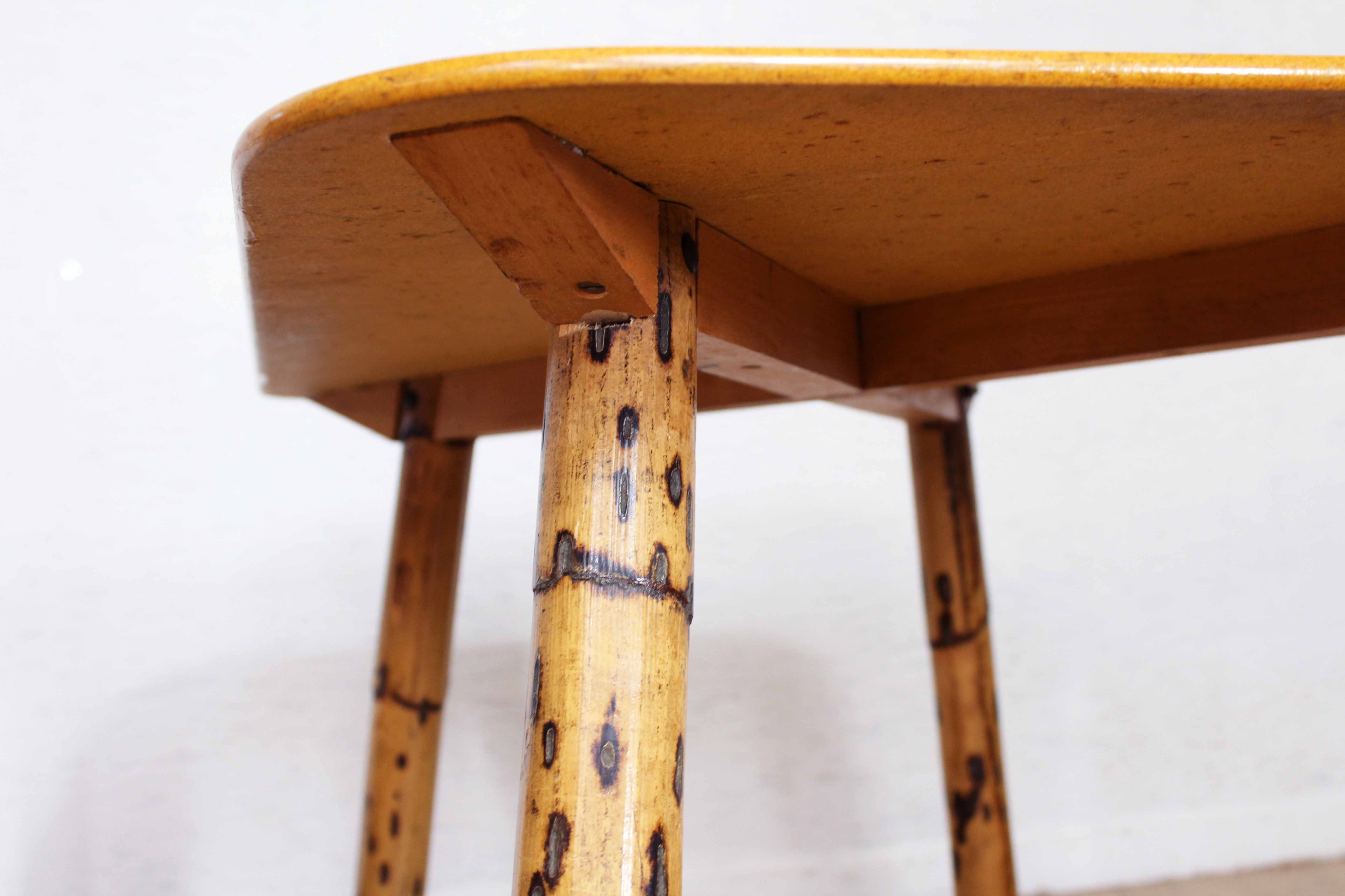 Vintage coffee table legs compass