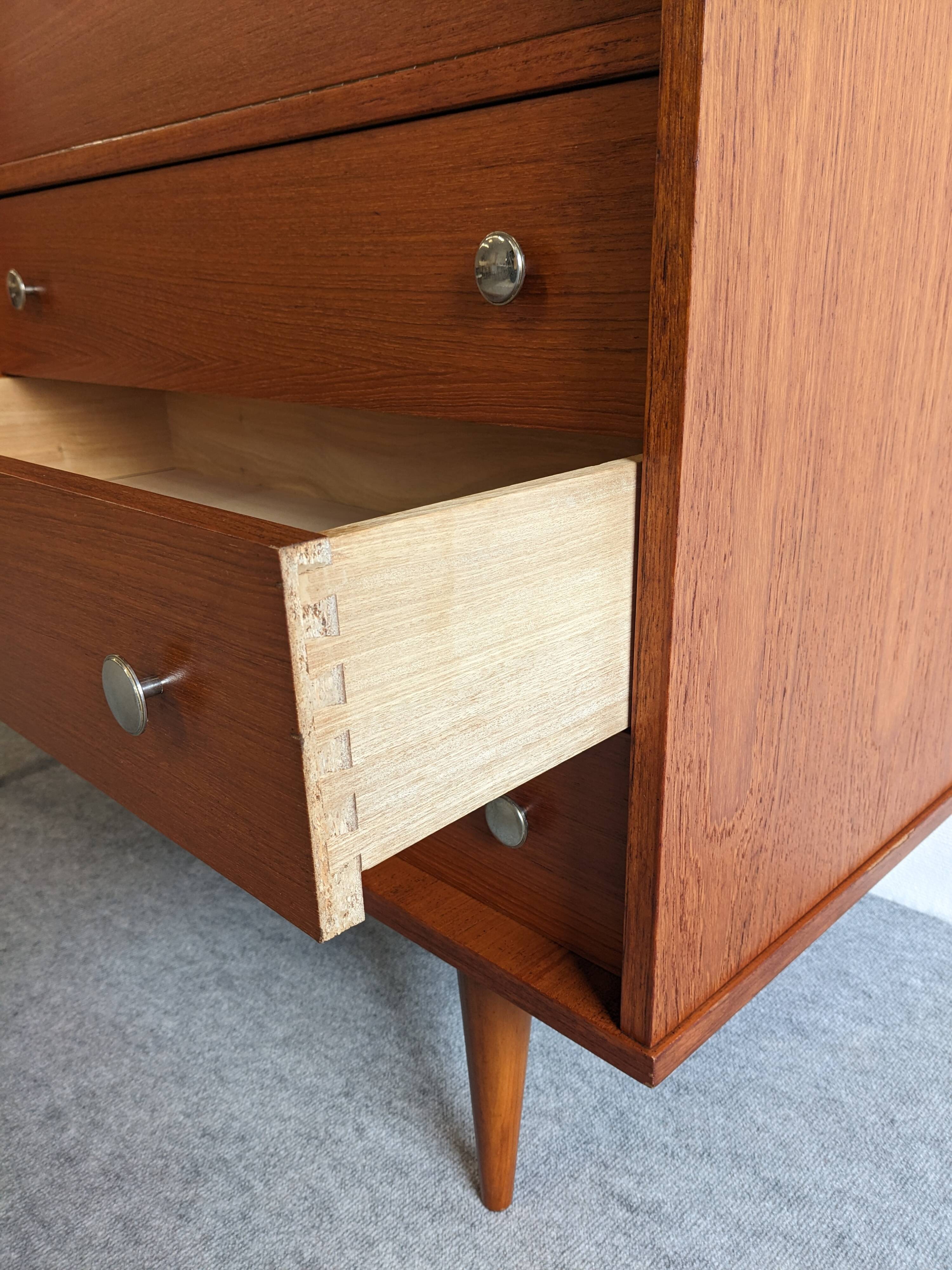 Armoire vitrine et secrétaire en palissandre années 50/60