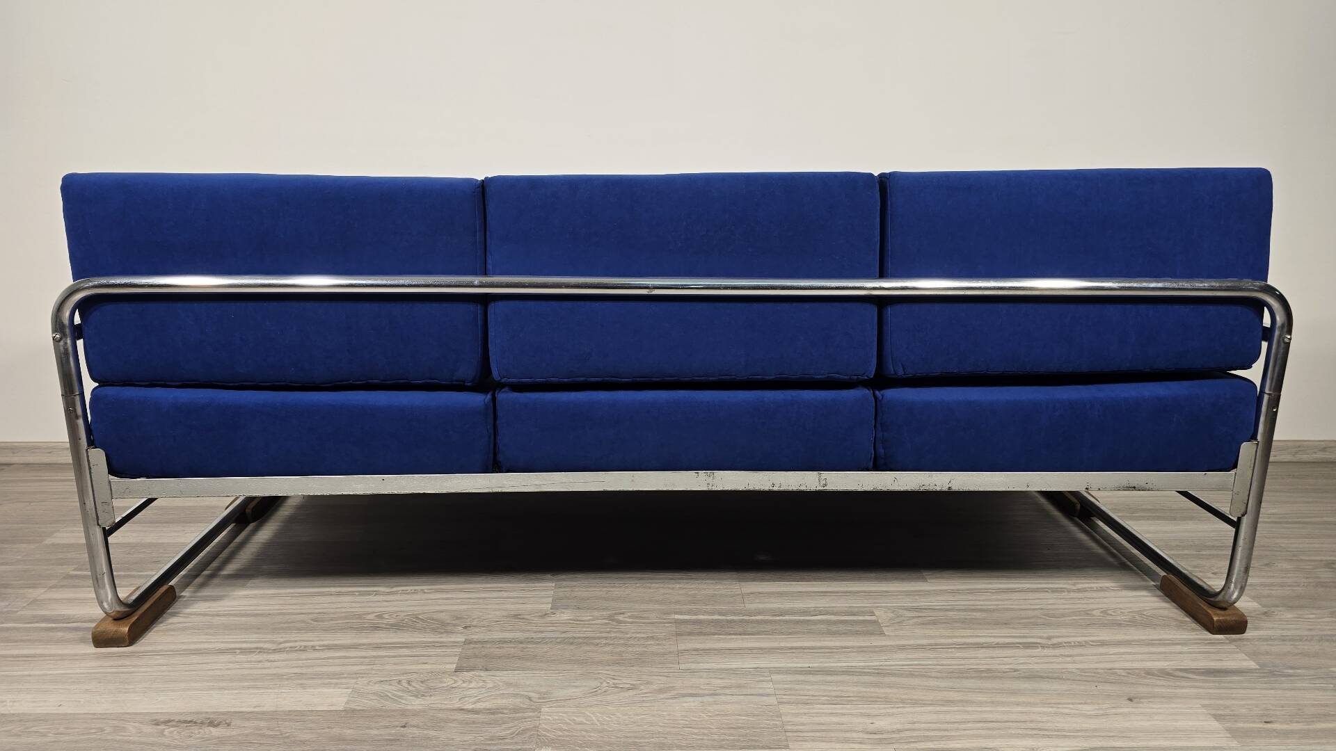 Bauhaus Chrome Sofa by Robert Slezak for Slezak Factories, 1930s