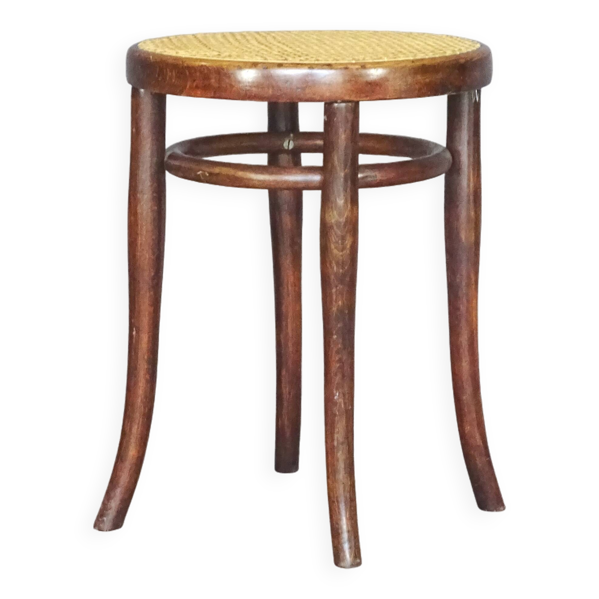 Thonet 1890 stool, new canework