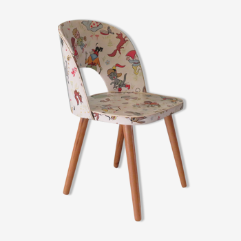 Original children's chair from the 1950s, with fairytale skai upholstery.