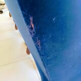 3 seater blue velvet sofa