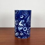 Vintage peacock vase in German porcelain by Bjørn Wiinblad for Rosenthal, 1970s.