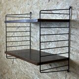60's 70's oak string shelf module by Kajsa & Nils "Nisse" Strinning Sweden