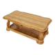 French solid oak coffee table 1970s