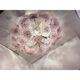 Contemporary Ametista Floral Glass Flush Mount