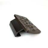 Mid Century Solid Abstract Brutalist Metal cast Door Handle NOS