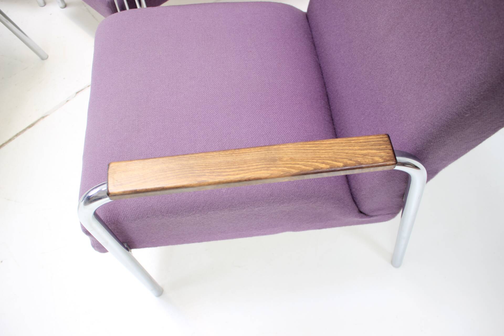 Mid-Century Tubular Chrome Armchair, Germany 1970s