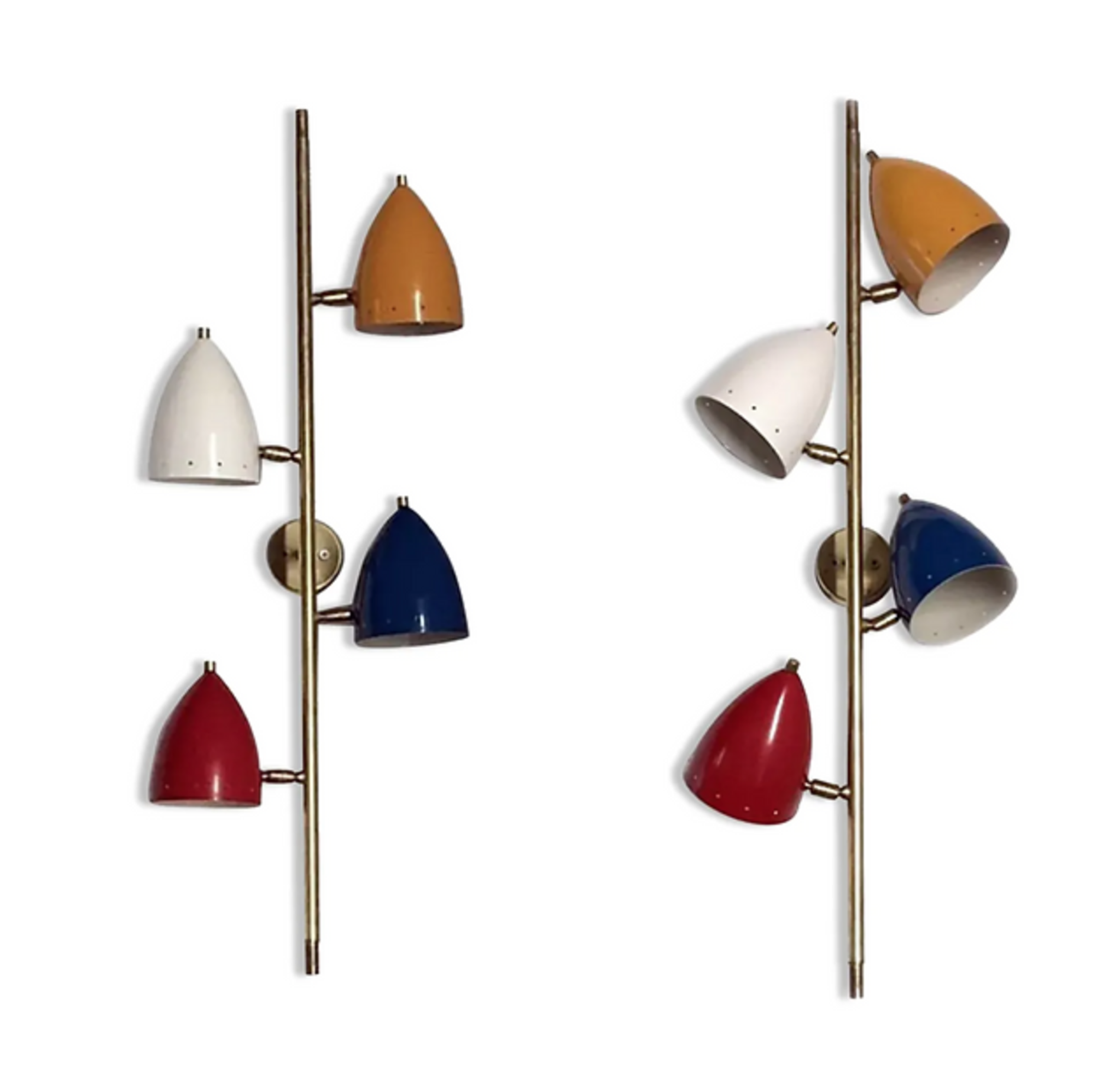 Wall Lamp 4 Multicolored Cones