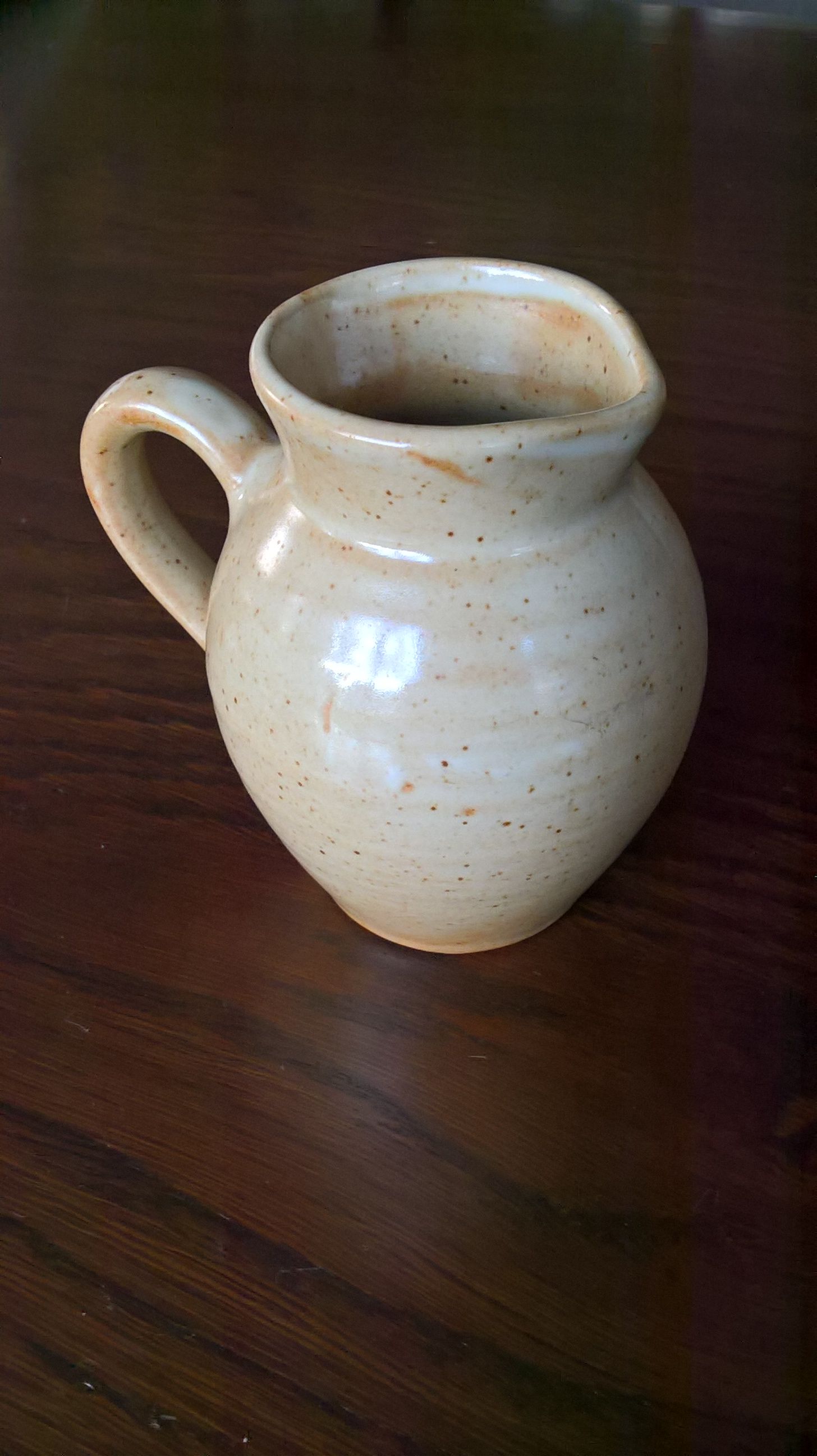 Creamy milk pot in sandstone Village CNP France