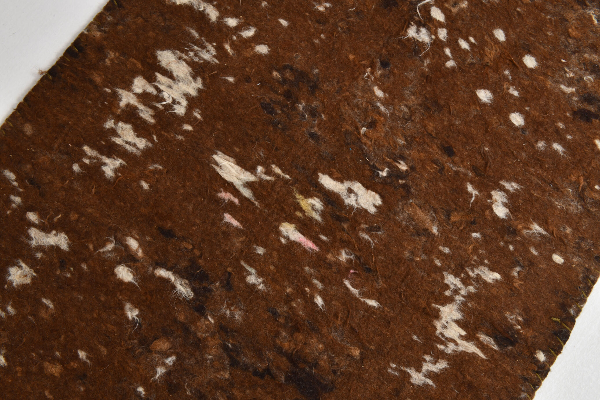 3x10 neutal brown felt vintage runner rug,85x307cm