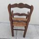 Chaise enfant vintage provençale en chêne