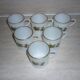 Opaline glass cups decorations OPEL 6 pieces