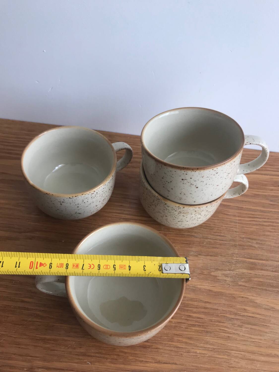 Set of 4 vintage stoneware mugs