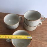 Set of 4 vintage stoneware mugs