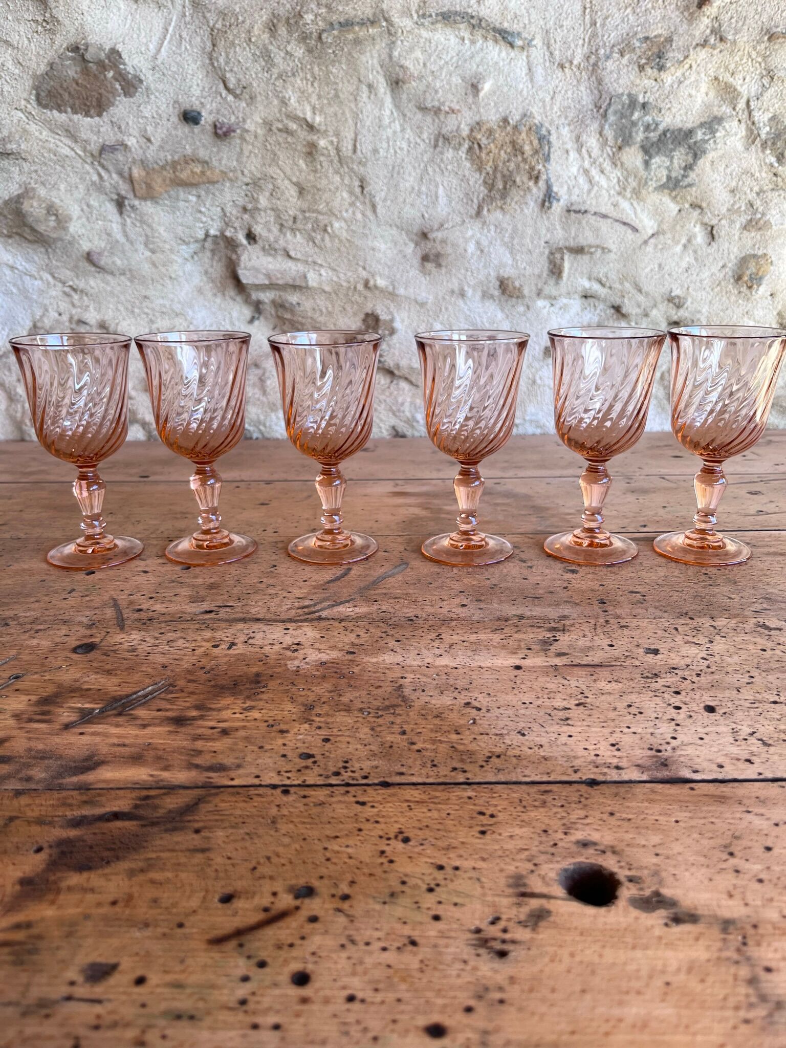 6 verres à apéritif Rosaline