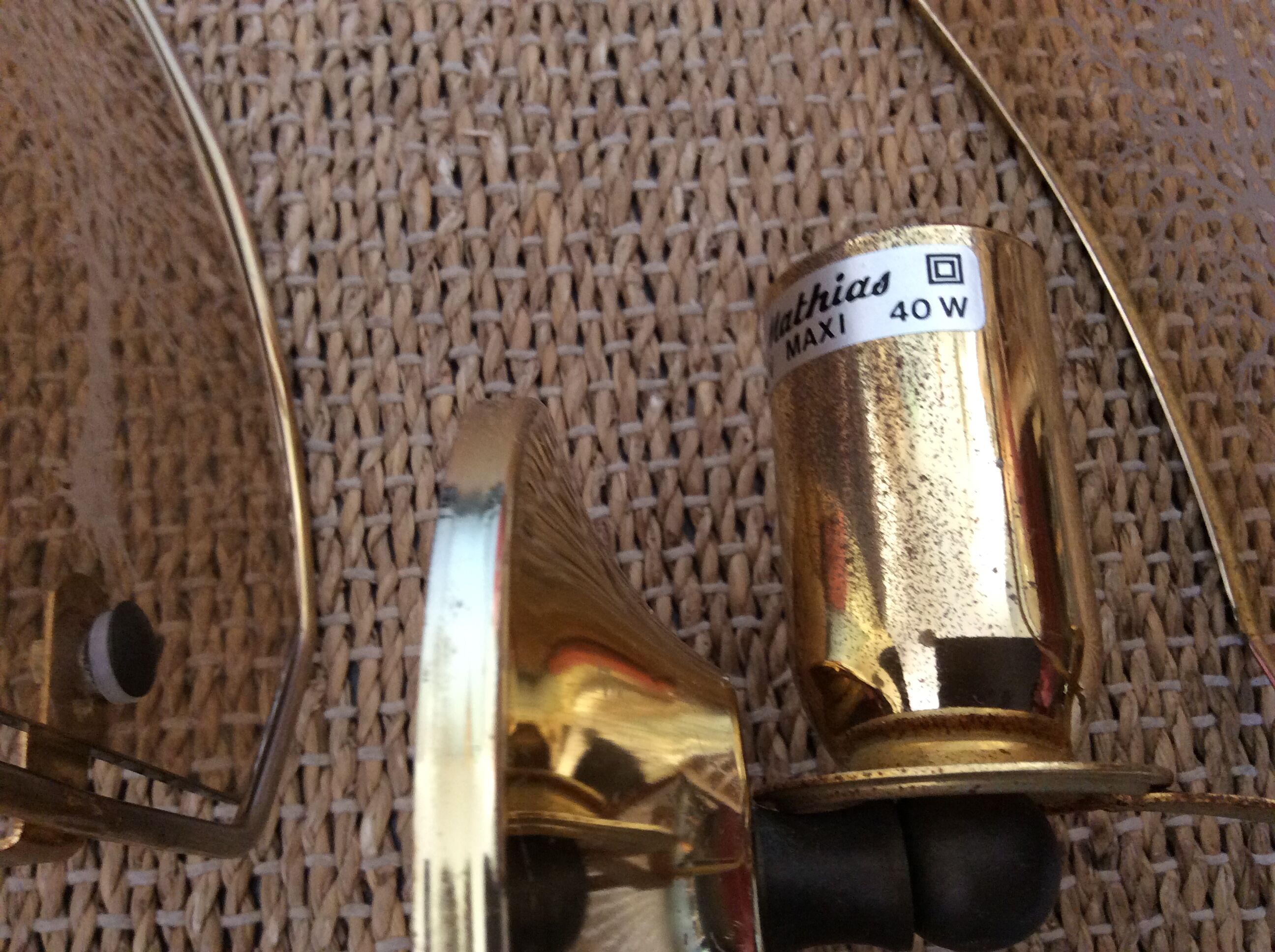 4 vintage wall lamps