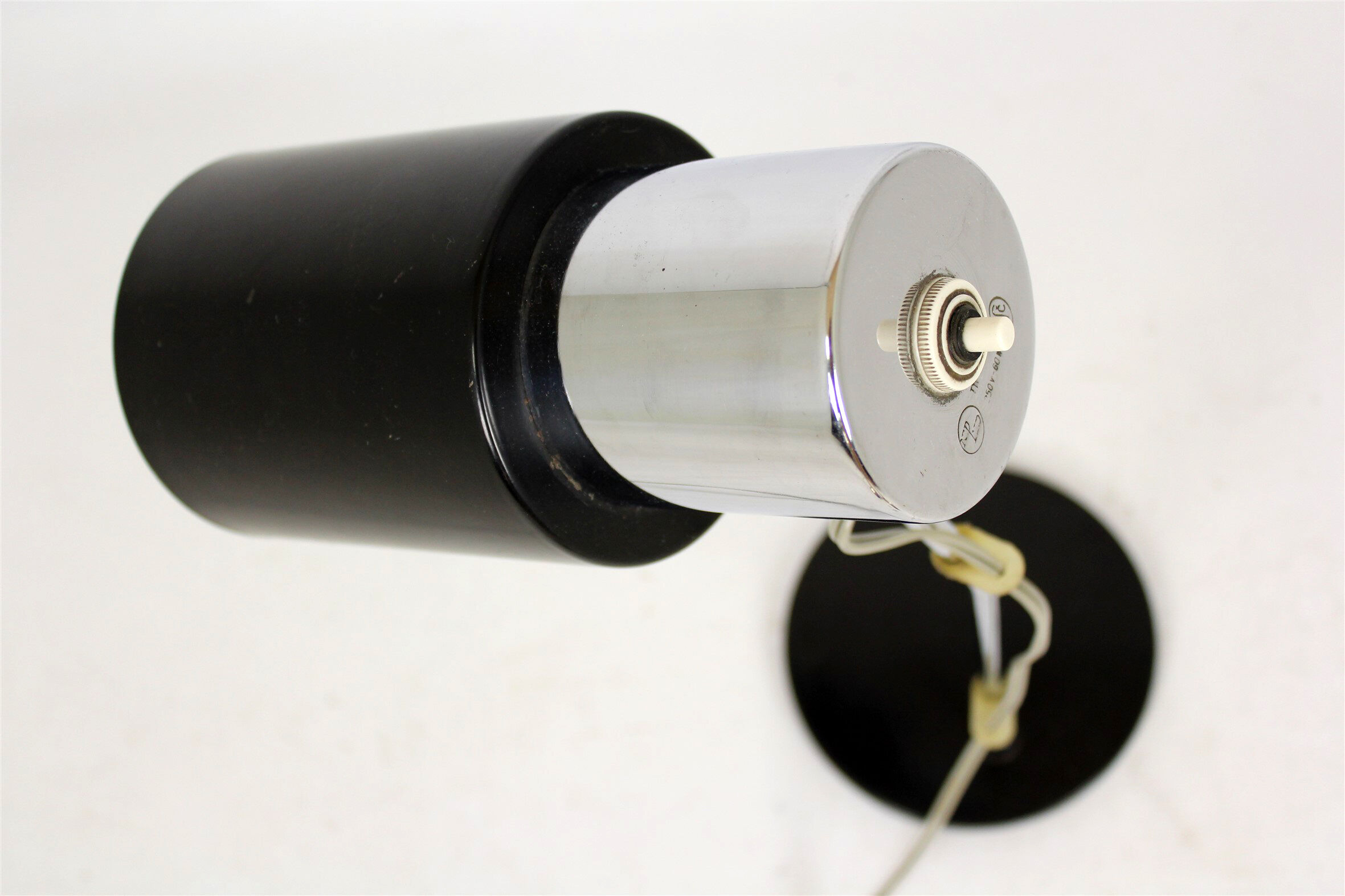 Black & Silver Table Lamp by Josef Hurka for Napako, 1970s