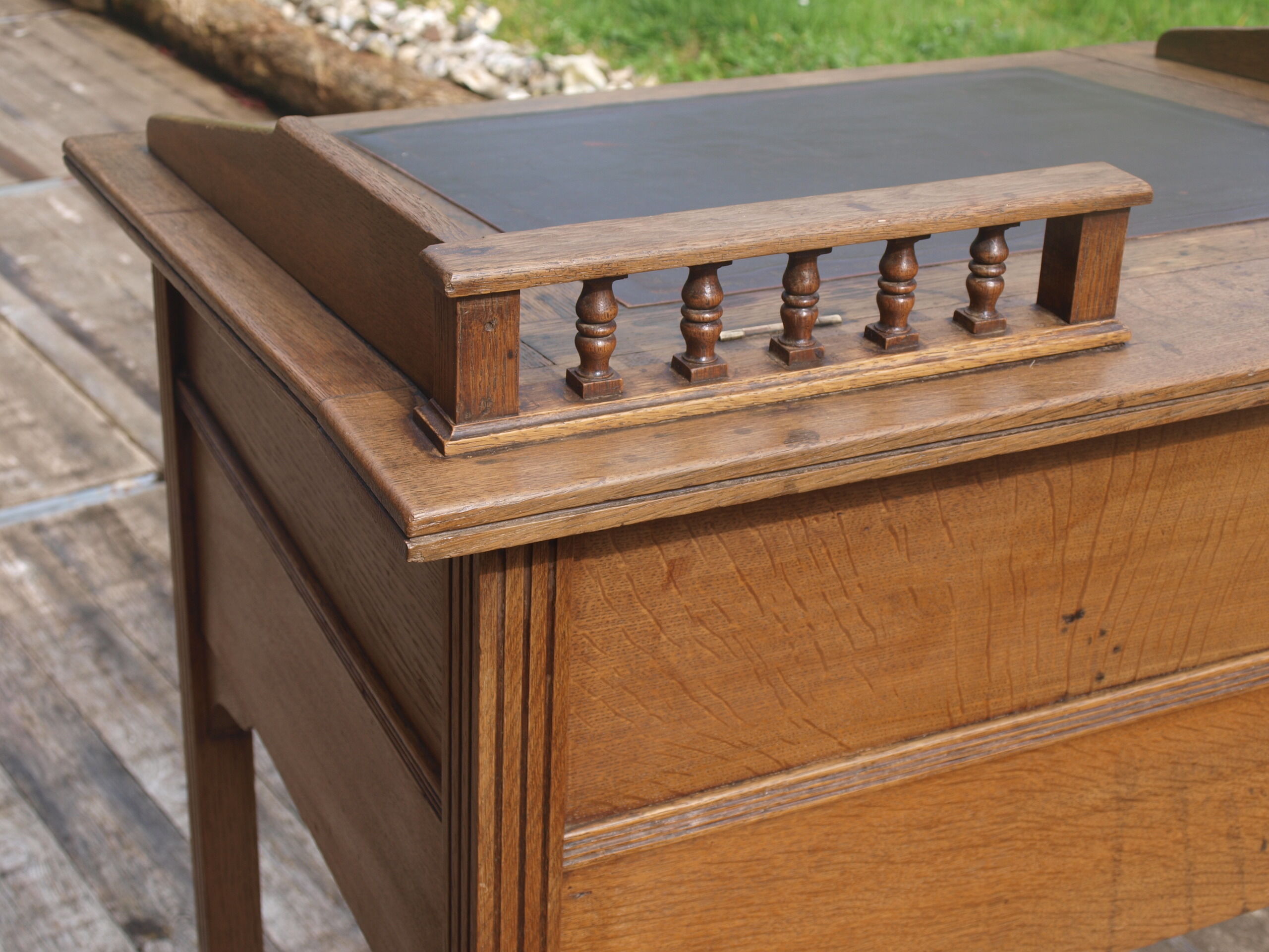 Oak writing desk