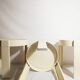 Set of 3 trundle tables 70s