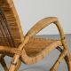 Pair of bamboo and rattan armchairs from the 1950s