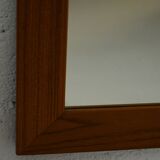 Teak framed mirror