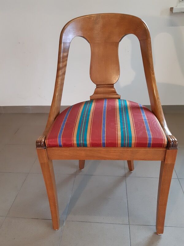 Gondola-style empire chairs