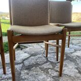 4 vintage Scandinavian style chairs