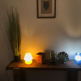 Mushroom lamp polished glass