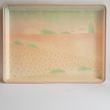 Anne stringer Alpac pink France vintage fiberglass tray