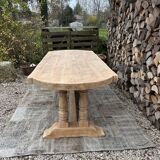 Solid oak monastery table
