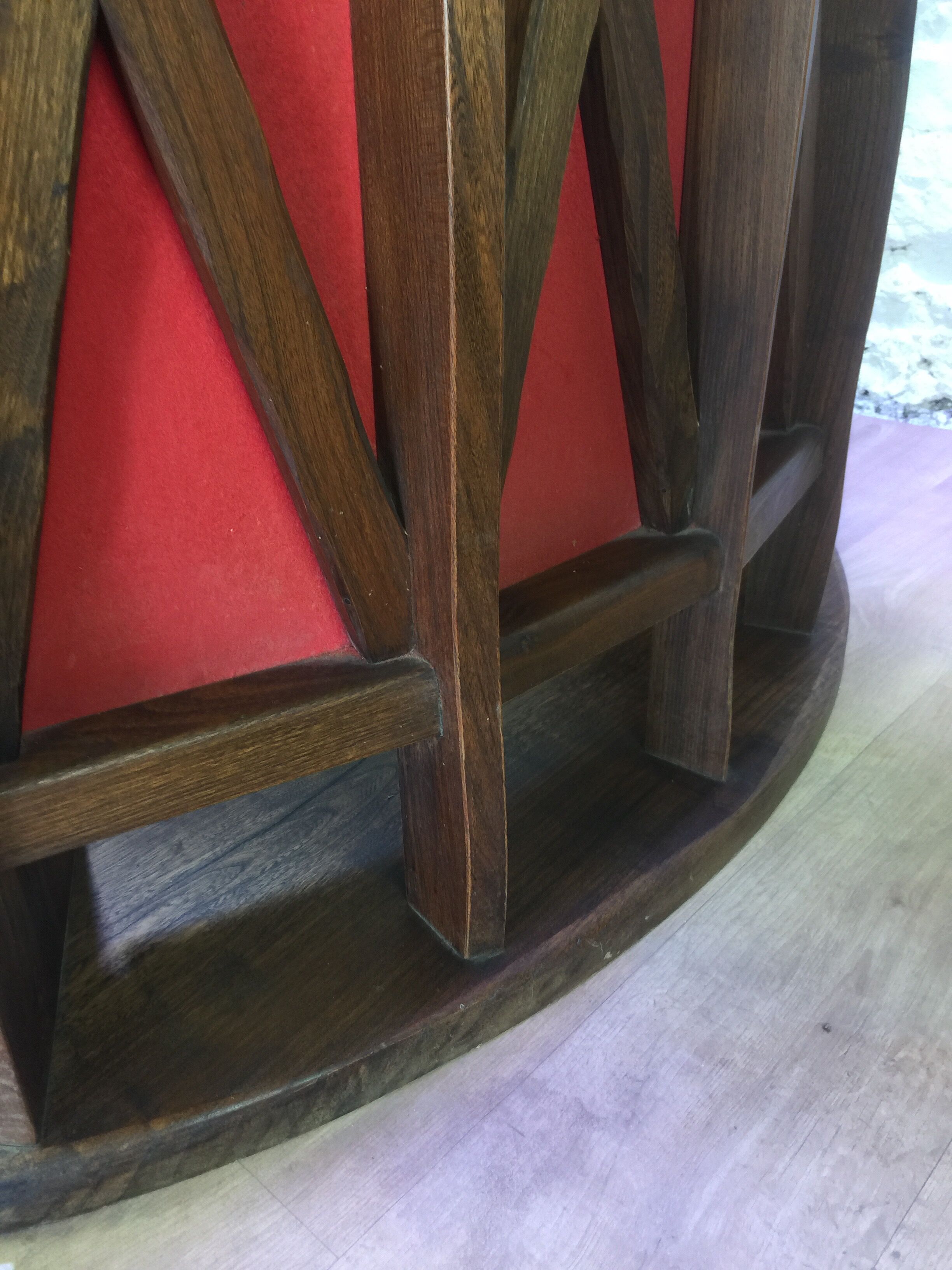 1960s solid elm bar
