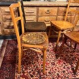 4 old bistro chairs