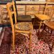 4 old bistro chairs