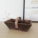 Panier vendange en bois foncé