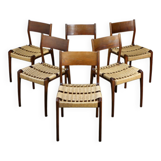 Série de 6 chaises Havana, Consorzio Sedie Friuli