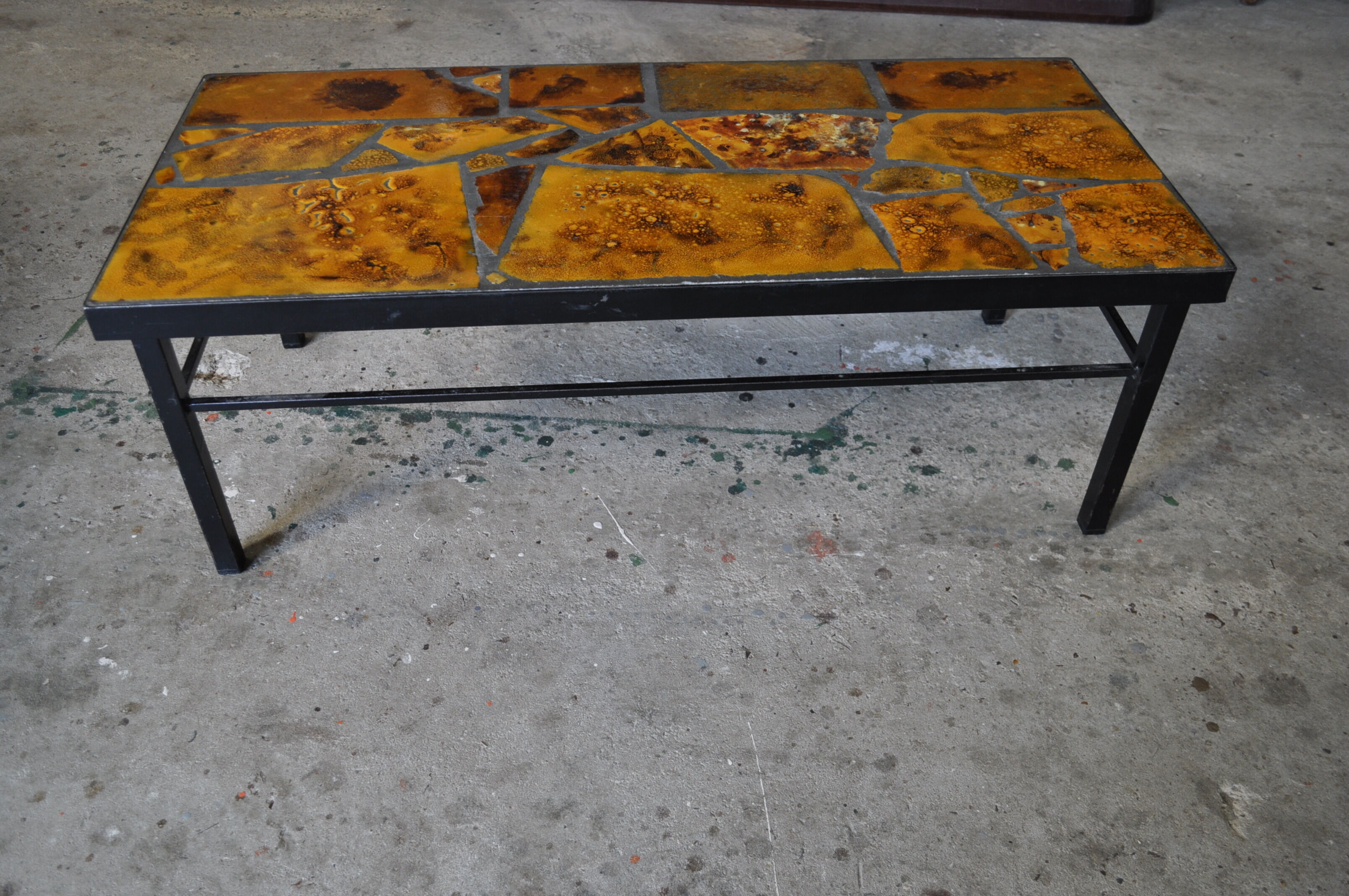 Vintage ceramic coffee table.