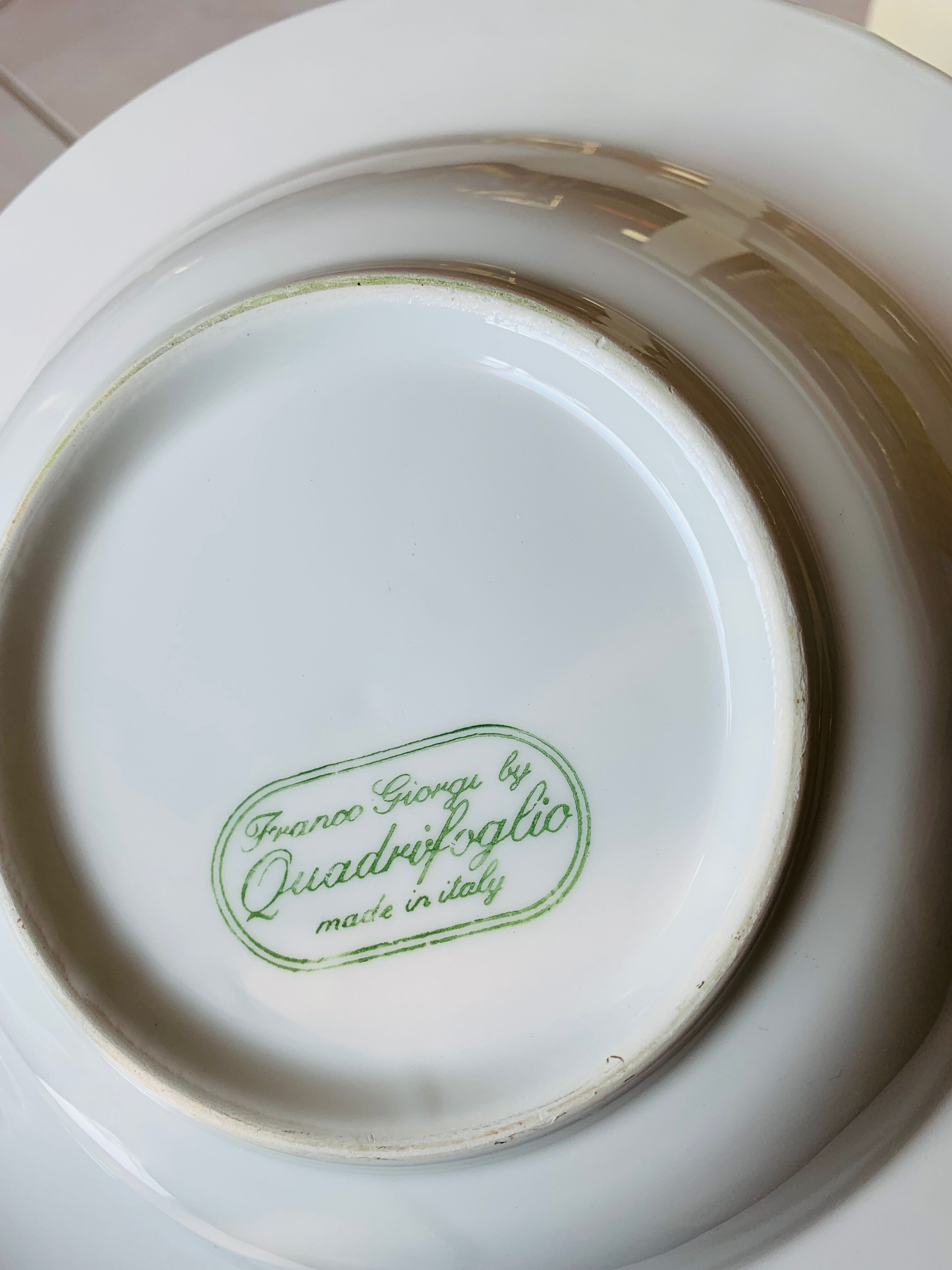 Italian ceramic plates model Fruits