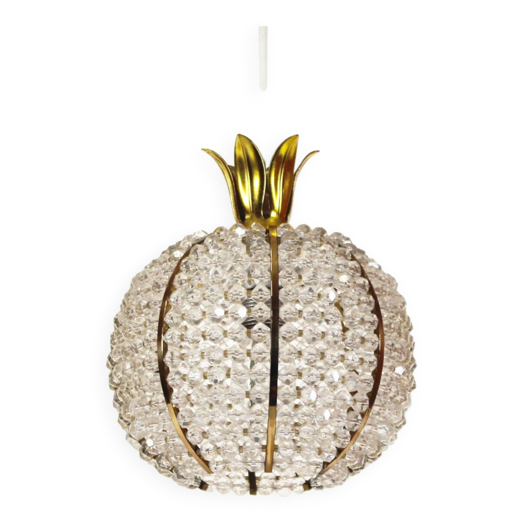 Petit Vintage pineapple pendant chandelier by Emil Stejnar for Rupert Nikoll