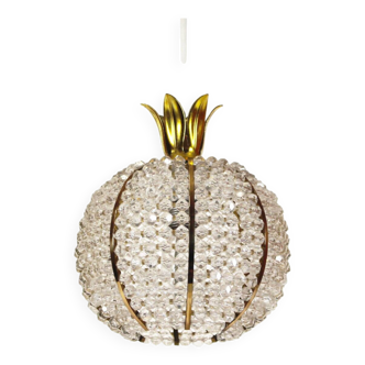 Lustre pendentif ananas Petit Vintage par Emil Stejnar pour Rupert Nikoll