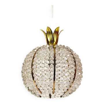 Petit Vintage pineapple pendant chandelier by Emil Stejnar for Rupert Nikoll