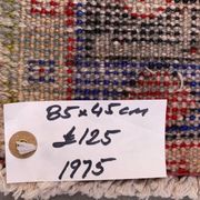Small Vintage Turkish Rug 85x45 cm, Short Runner, Tribal, Shabby Chic