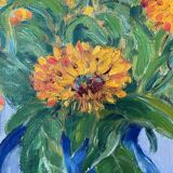 Huile sur toile nature morte