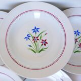 6 soup plates from Salins, Lily model