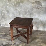 Coffee table, small vintage Indonesian modernist table in teak.