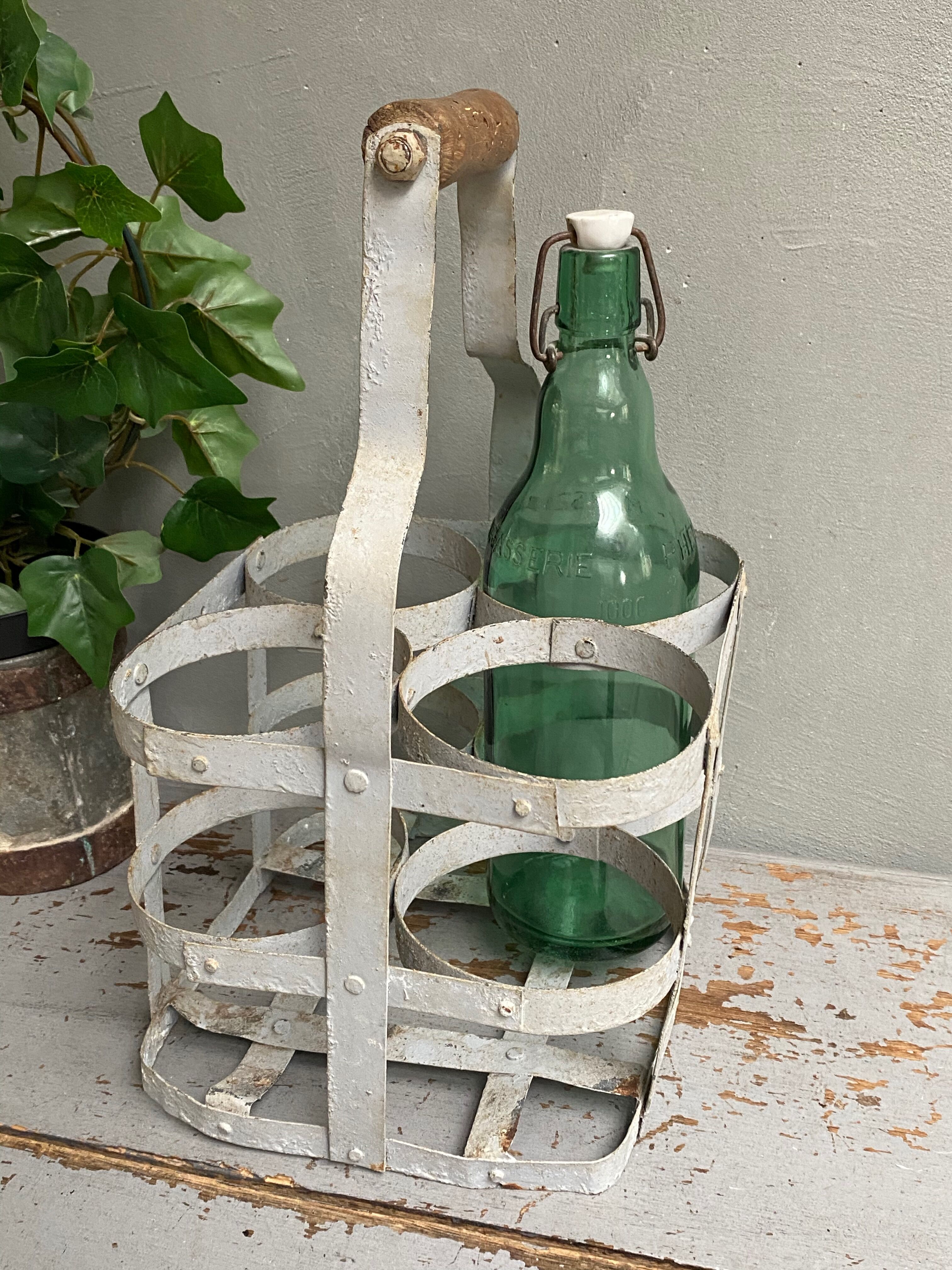 Zinc bottle basket