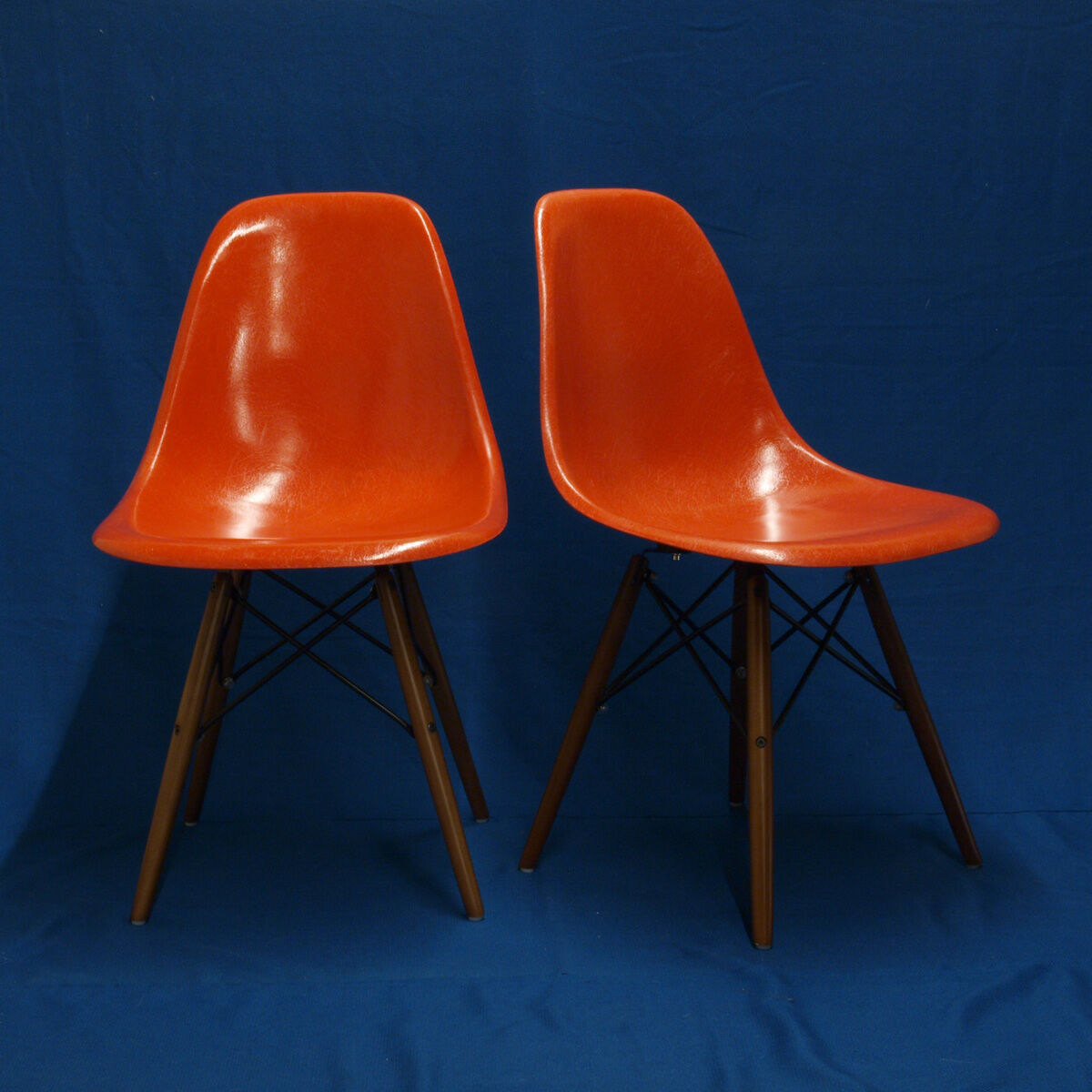 Pair of DSW chairs by Charles and Ray Eames for Herman Miller