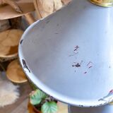 Vintage lampshade in customizable enameled sheet metal