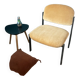Fauteuil design velours et métal