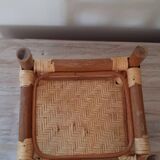Rattan footrest